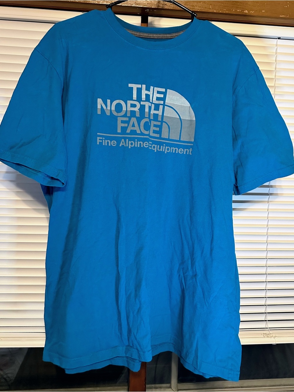 The North Face Short Sleeve Logo Tee in Teal/Blue size XL